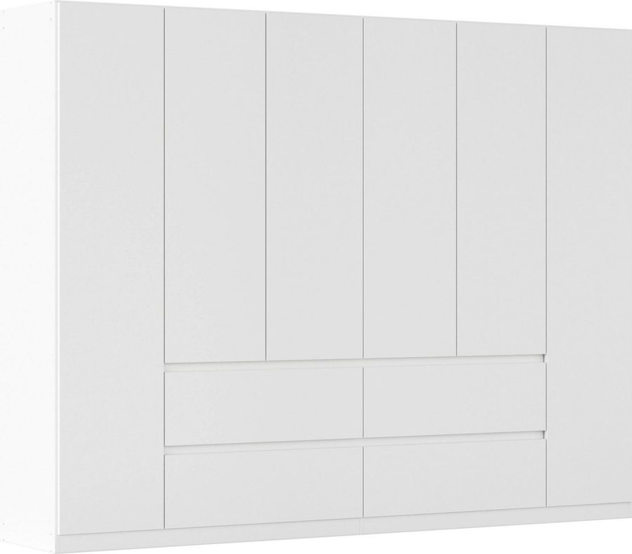 rauch Drehtürenschrank Mehrzweckschrank Aktenschrank Mietswohnung Garderobe MAINZ 271cm breit (3 verschiedene Ausstattungen BASIC/CLASSIC/PREMIUM (inkl. SOFT-CLOSE) grifflose Front, Außentüren mit Push-to-Open Funktion MADE IN GERMANY