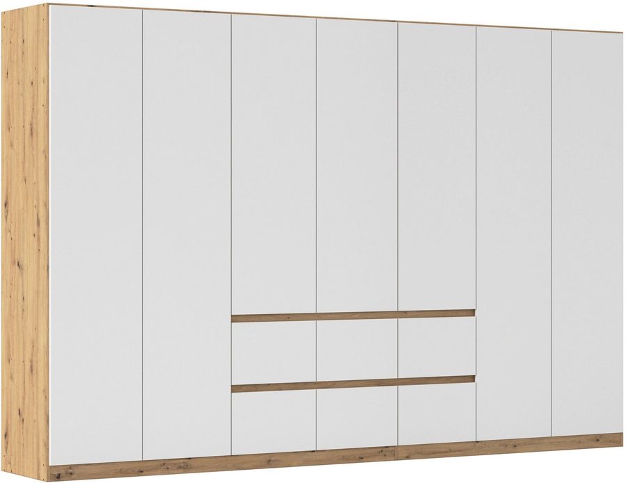 rauch Drehtürenschrank Mehrzweckschrank Aktenschrank Mietswohnung Garderobe MAINZ 315cm breit (3 verschiedene Ausstattungen BASIC/CLASSIC/PREMIUM (inkl. SOFT-CLOSE) grifflose Front, Außentüren mit Push-to-Open Funktion MADE IN GERMANY