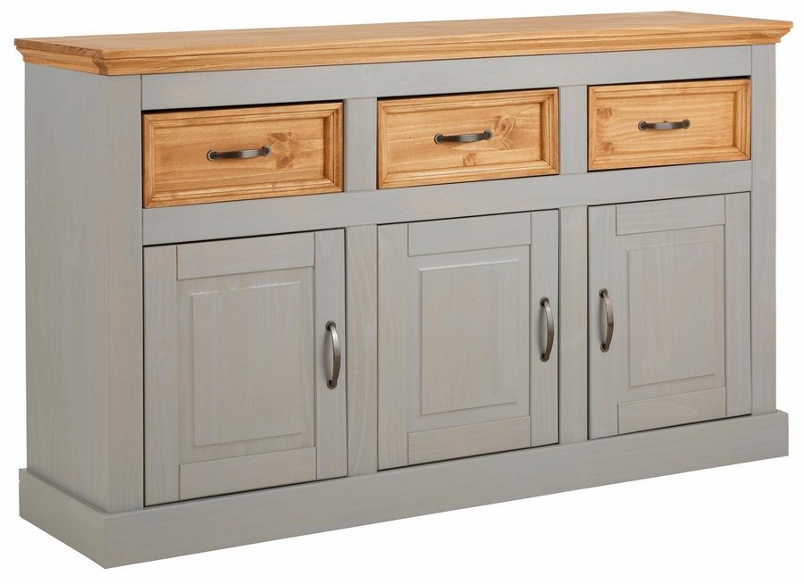 OTTO home Sideboard Selma, Kommode aus massivem Kiefernholz, Breite 145 cm