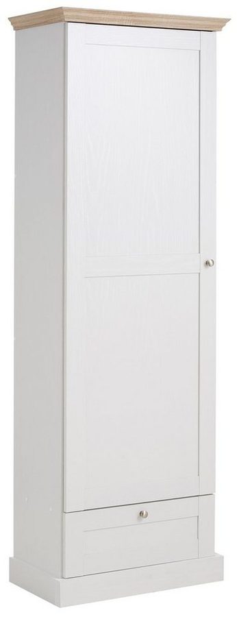 OTTO home Garderobenschrank Binz Flurschrank mit 1 Tür, 1 Schublade und ausziehbare Kleiderstange 1 verstellbarer Einlegebode, Metallknopfgriffe, Höhe 180 cm von OTTO home
