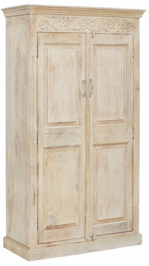 OTTO home Garderobenschrank Devdan mit dekorativen Fräsungen oben, Breite 100 cm, viel Stauraum