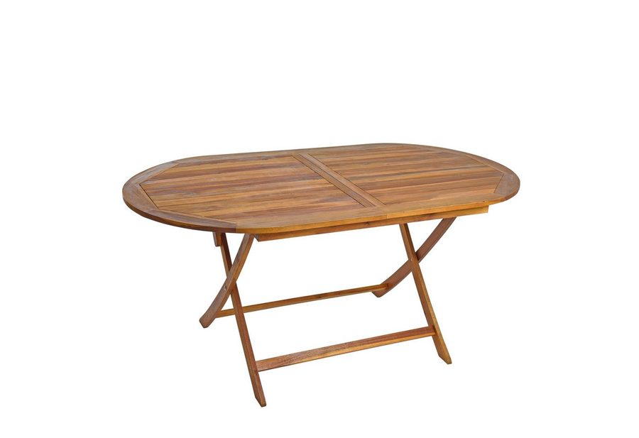 ESTEXO Gartentisch Balkontisch Terrassentisch Holz Tisch Gartenmöbel klappbar oval von ESTEXO