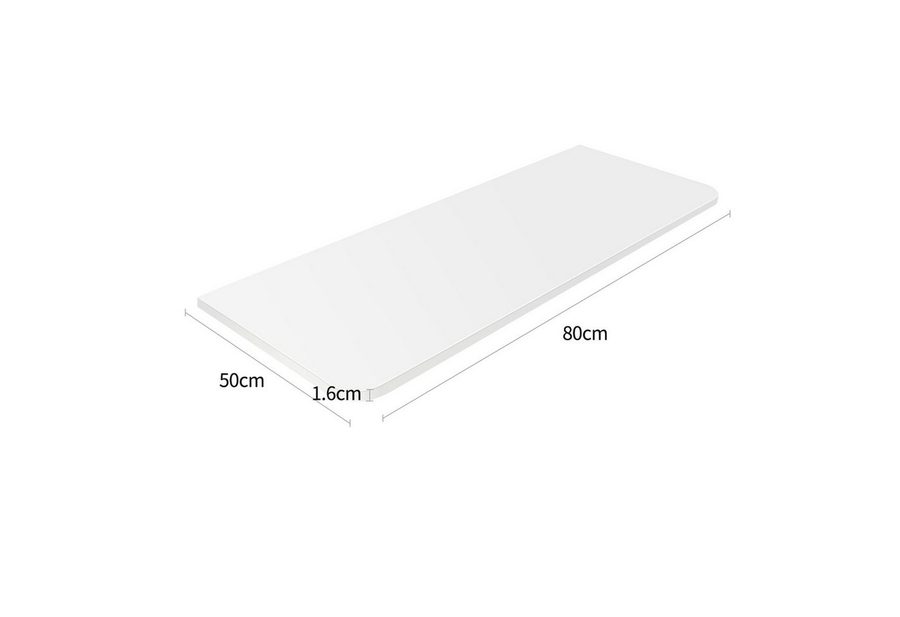 JEOBEST Klapptisch Wandklapptisch Esstisch Küchentisch Schreibtisch, Esszimmertisch, Wandmontiert, 80 x 50 x 1,6 cm von JEOBEST