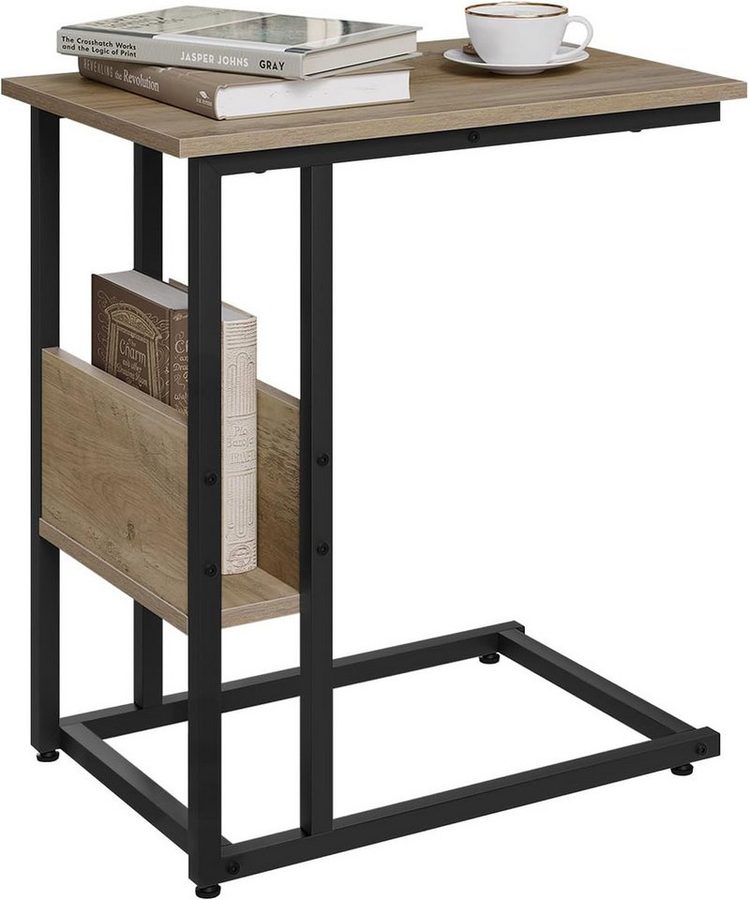 Woltu Beistelltisch (1-St), Kaffeetisch Couchtisch Sofatisch aus Metall MDF von WOLTU