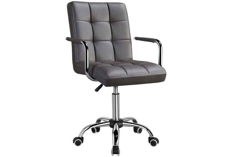 Yaheetech Drehstuhl höhenverstellbar Chefsessel, ergonomischer Bürostuhl auf Rädern von Yaheetech