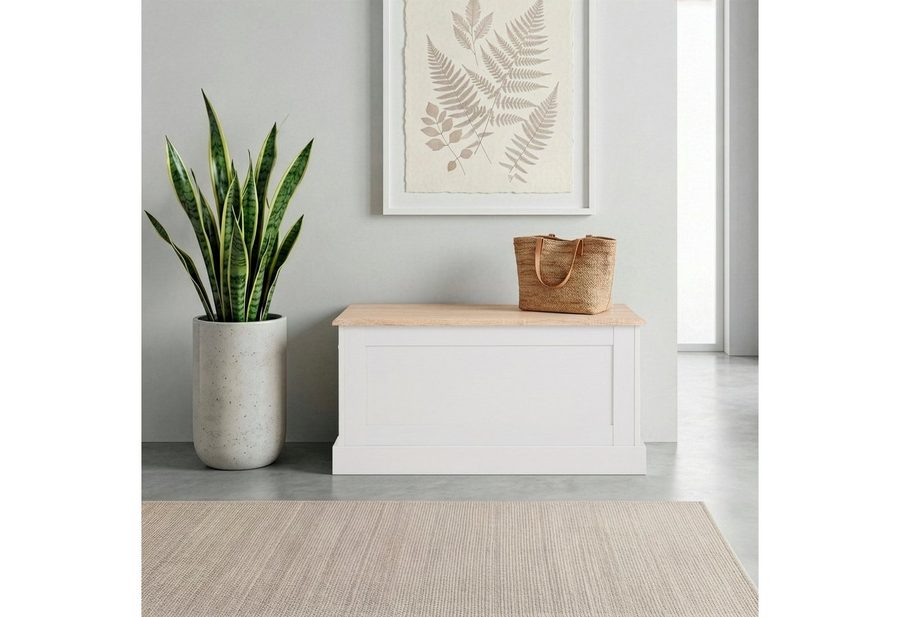 OTTO home Sitzbank Binz, zwei unterschiedliche Farbvarianten, mit Stauraum, Breite 90 cm von OTTO home