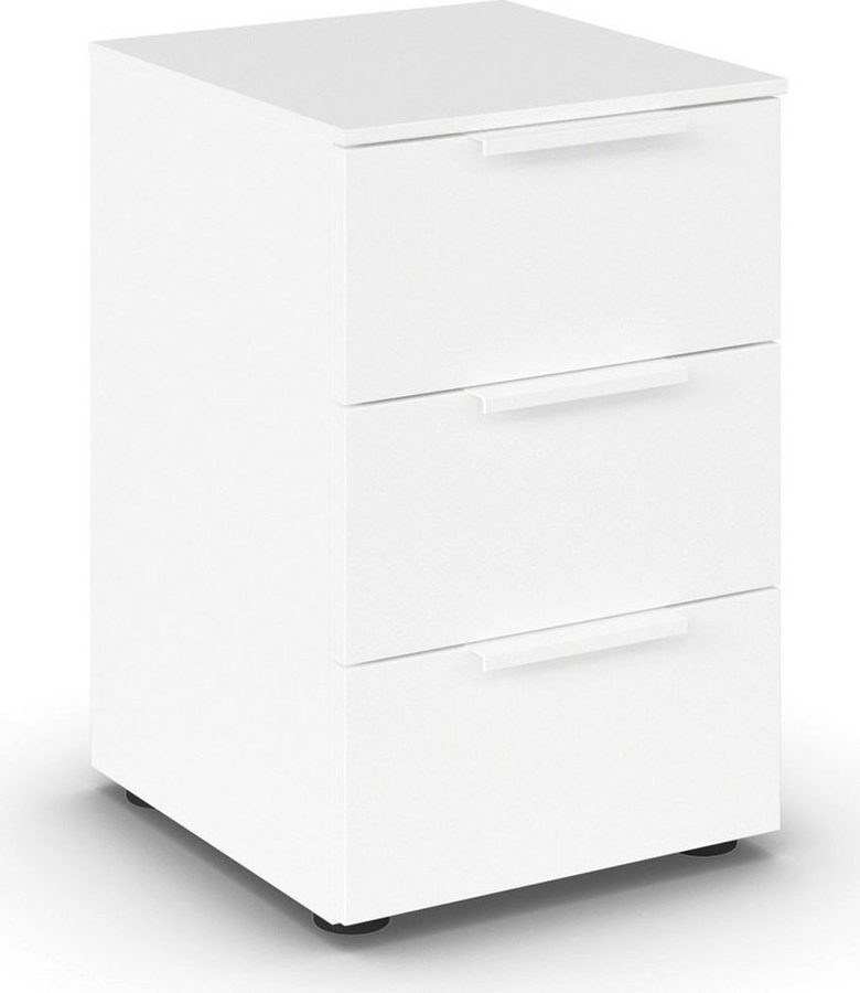 rauch Nachtkommode Nachttisch Nachtschrank Nachtkonsole FLIPP (Breite 40 cm), mit 3 Schubladen und Soft-Close-Funktion von Rauch