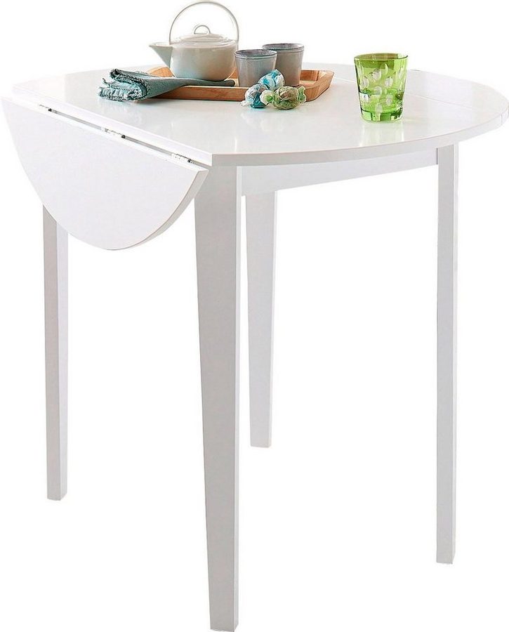 OTTO home Esstisch, mit abklappbaren Seitenteilen, in zwei Farbvarianten, Höhe 77 cm von OTTO home
