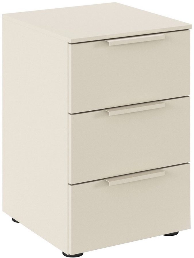 rauch Nachtkommode Nachttisch Nachtschrank Nachtkonsole FLIPP (Breite 40 cm), mit 3 Schubladen und Soft-Close-Funktion von Rauch