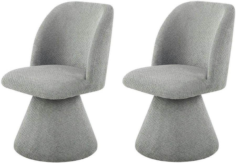 HELA Esszimmerstuhl BARI II Drehstuhl (Set, 2 St), 360° drehbar, Polsterfuß, Webstoff, fest gepolstert, 2er Pack von Hela