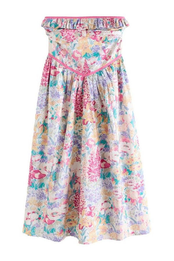 LAURA ASHLEY Midikleid Laura Ashley Everingham Meadow Bardot-Midikleid (1-tlg)