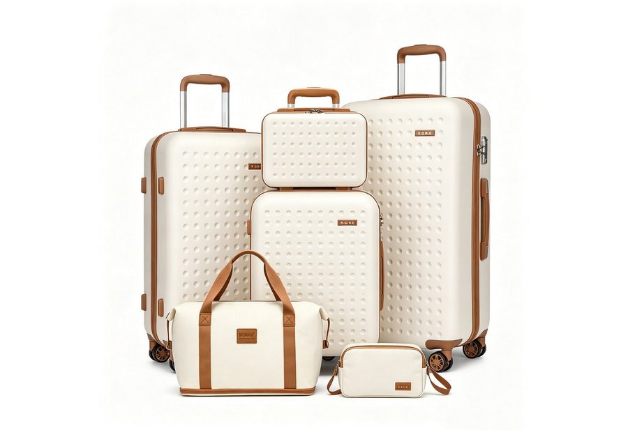KONO Koffer Hartschalenkoffer Reisekoffer Trolleys 100% ABS Handgepäck Koffer von KONO