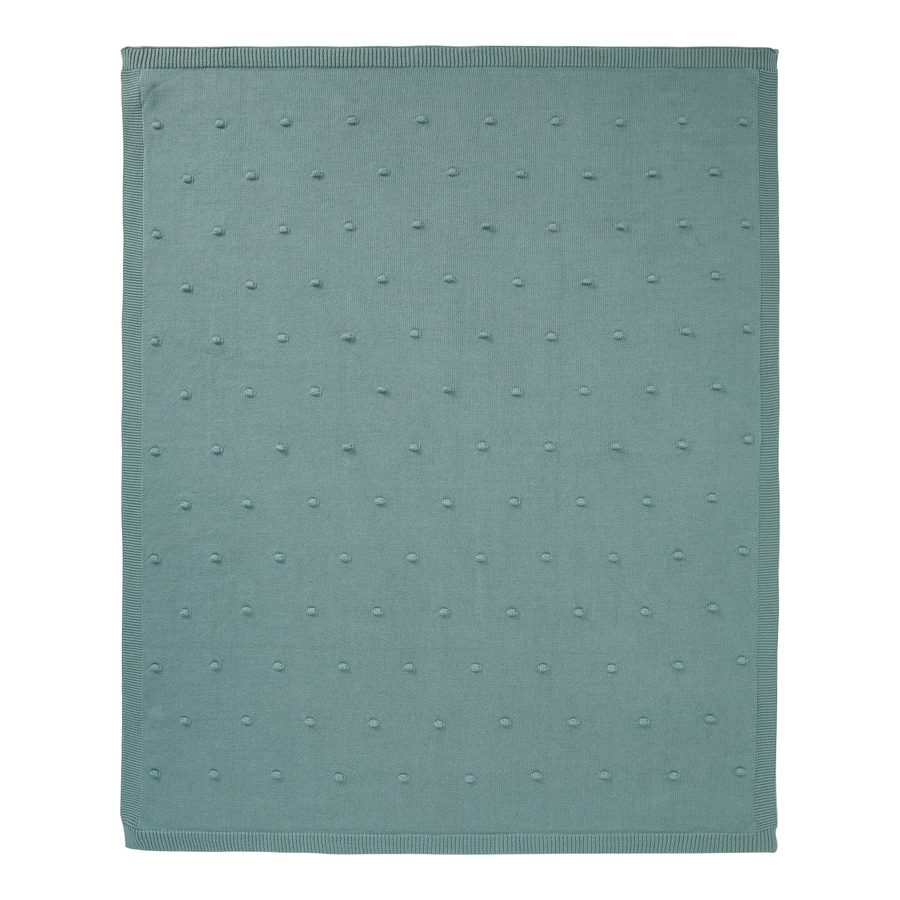 Bornino Home Beautiful Swan Babydecke Strick Dots 75x100 cm von BORNINO HOME