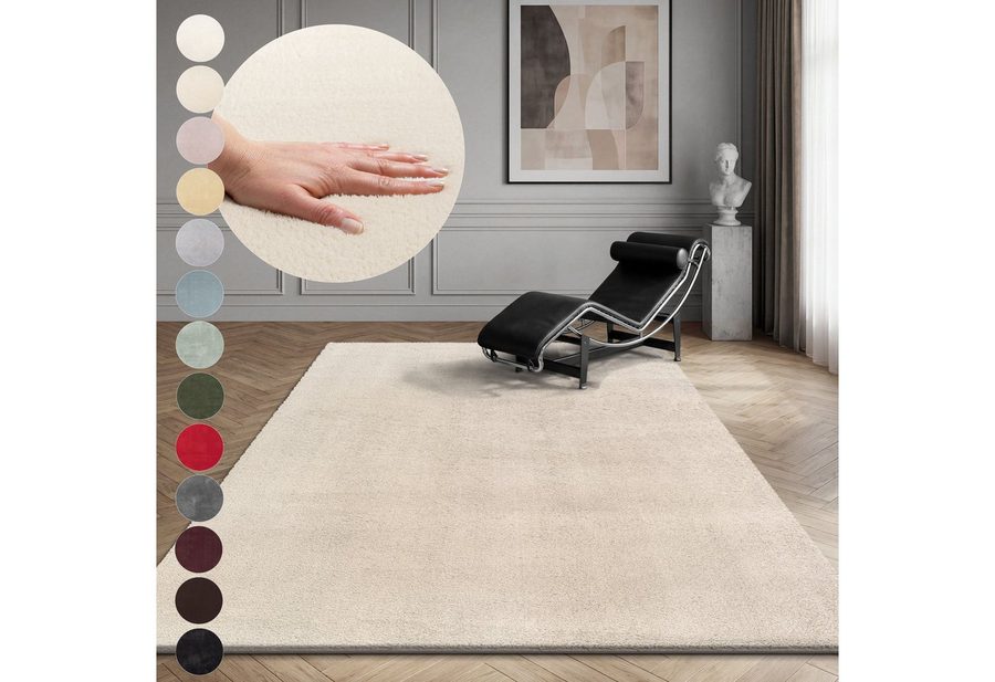 OTTO home Teppich Arabell, Kunstfellteppich, Felloptik, waschbar, rechteckig, Höhe: 16 mm, flauschig, kuschelig, Anti-Rutsch-Unterseite, Wohnzimmer, Schlafzimmer von OTTO home