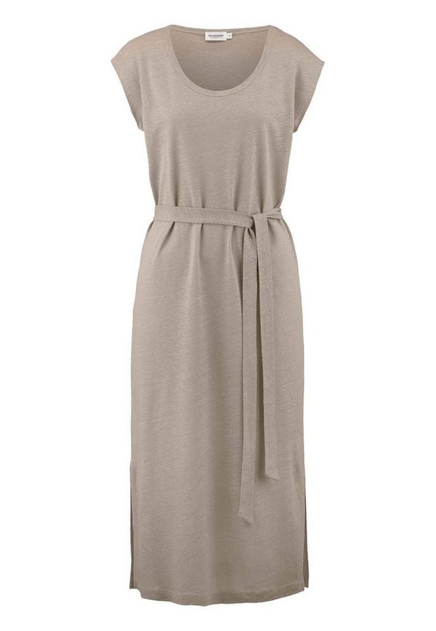 Hessnatur Jerseykleid Relaxed aus Leinen und Bio-Baumwolle (1-tlg)