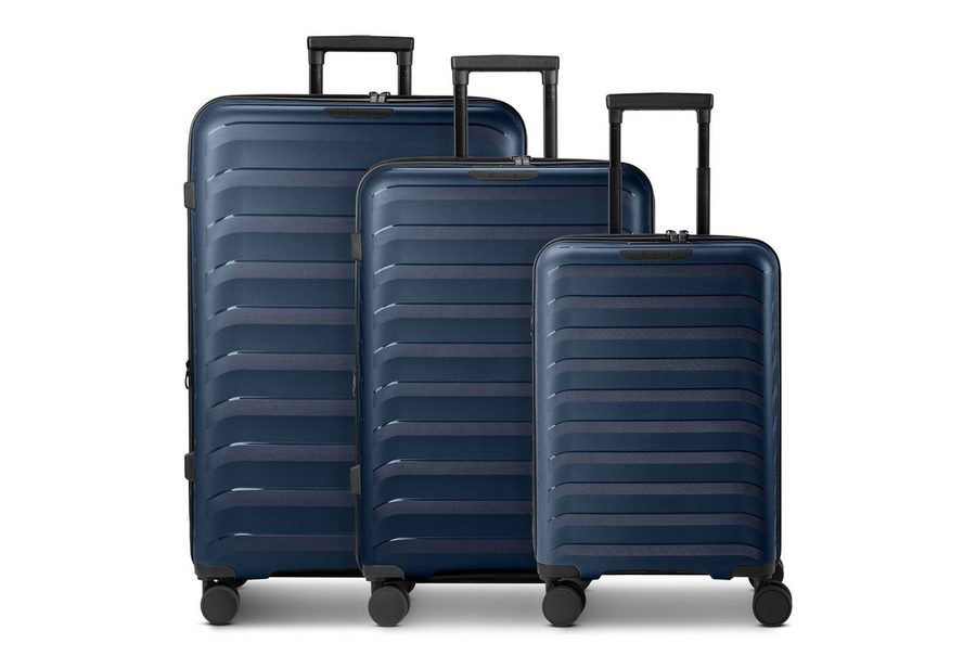 D&N Trolleyset Toronto, 4 Rollen, (3-teilig, 3 tlg), Polypropylen