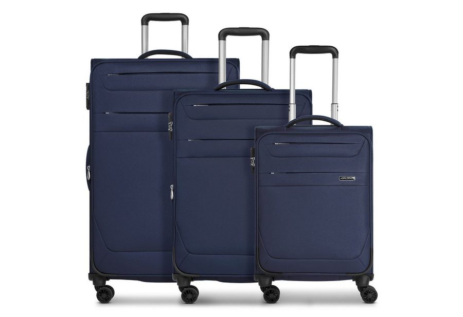 WORLDPACK Trolleyset Chicago, 4 Rollen, (3-teilig, 3 tlg), Polyester