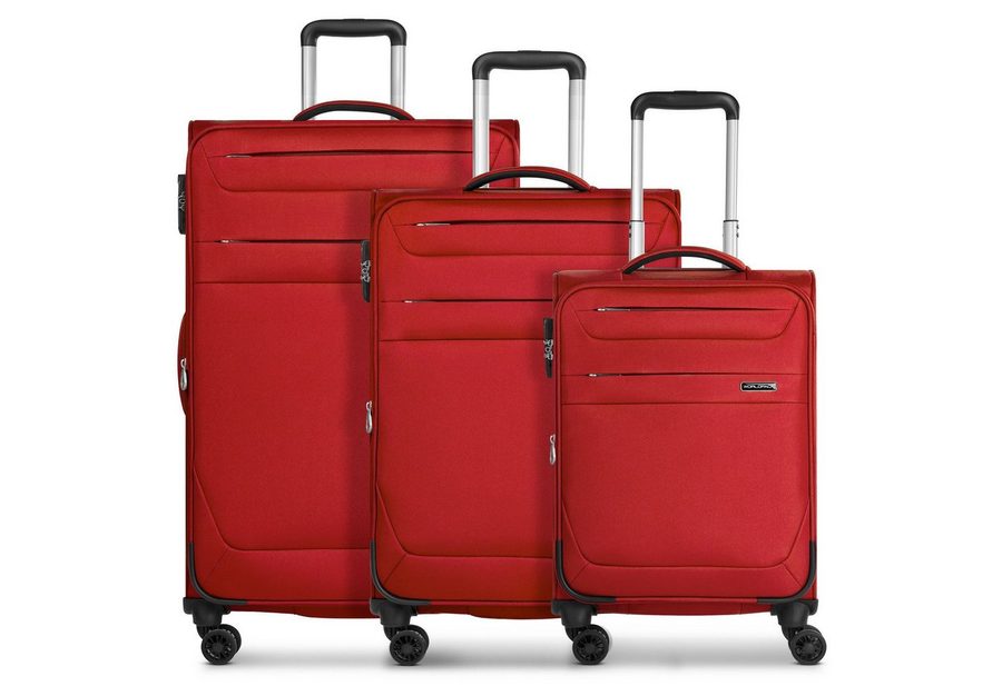 WORLDPACK Trolleyset Chicago, 4 Rollen, (3-teilig, 3 tlg), Polyester