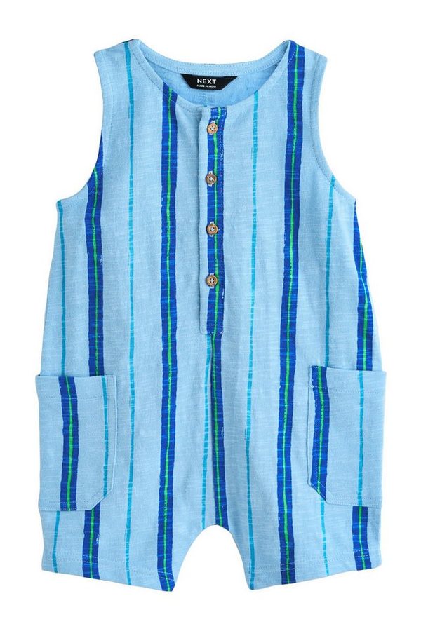 Next Jumpsuit Strukturierte Strampler aus Baumwolle (1-tlg)