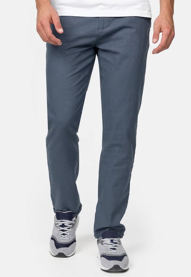 Indicode Leinenhose Herren Haverfield Sommerhose Leinen Herrenhose mit 4 Taschen von Indicode
