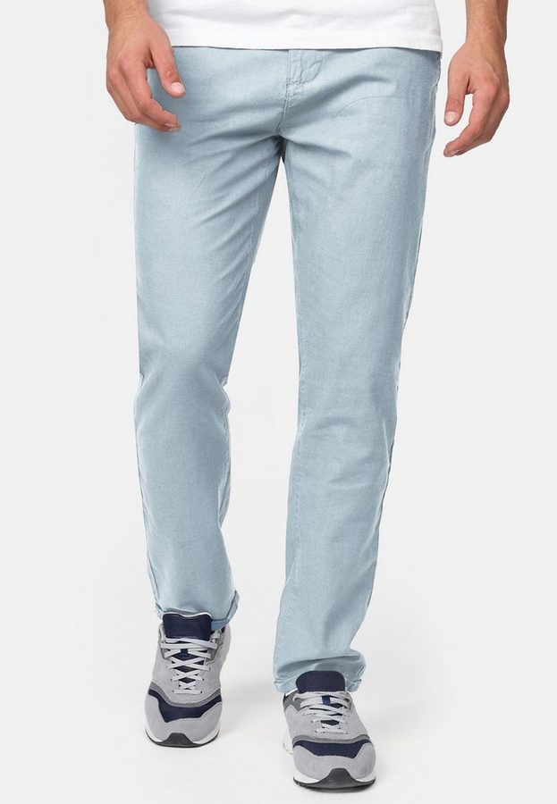Indicode Leinenhose Herren Haverfield Sommerhose Leinen Herrenhose mit 4 Taschen