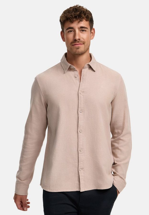 Indicode Langarmhemd Herren INGilman Herrenhemd Langarm aus 100 % Baumwolle, mit Kentkragen von Indicode