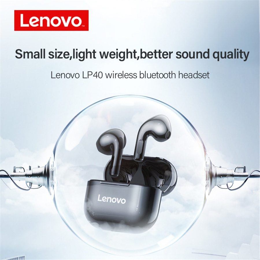 Lenovo LP40 Bluetooth-Kopfhörer Schwarz von Lenovo