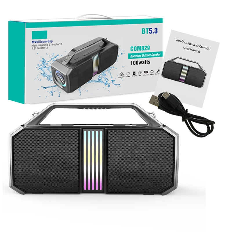 Comencn Outdoor-Bluetooth-Lautsprecher, 100 W, wasserfest von Comencn