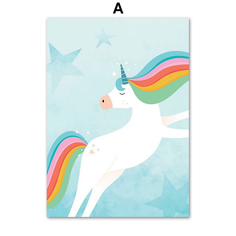 TPFLiving Poster Leinwand / Kinderzimmer Bild - Mädchenzimmer - / Verschiedene Größen - OHNE Rahmen - Modell A - 30x40cm von TPFLiving