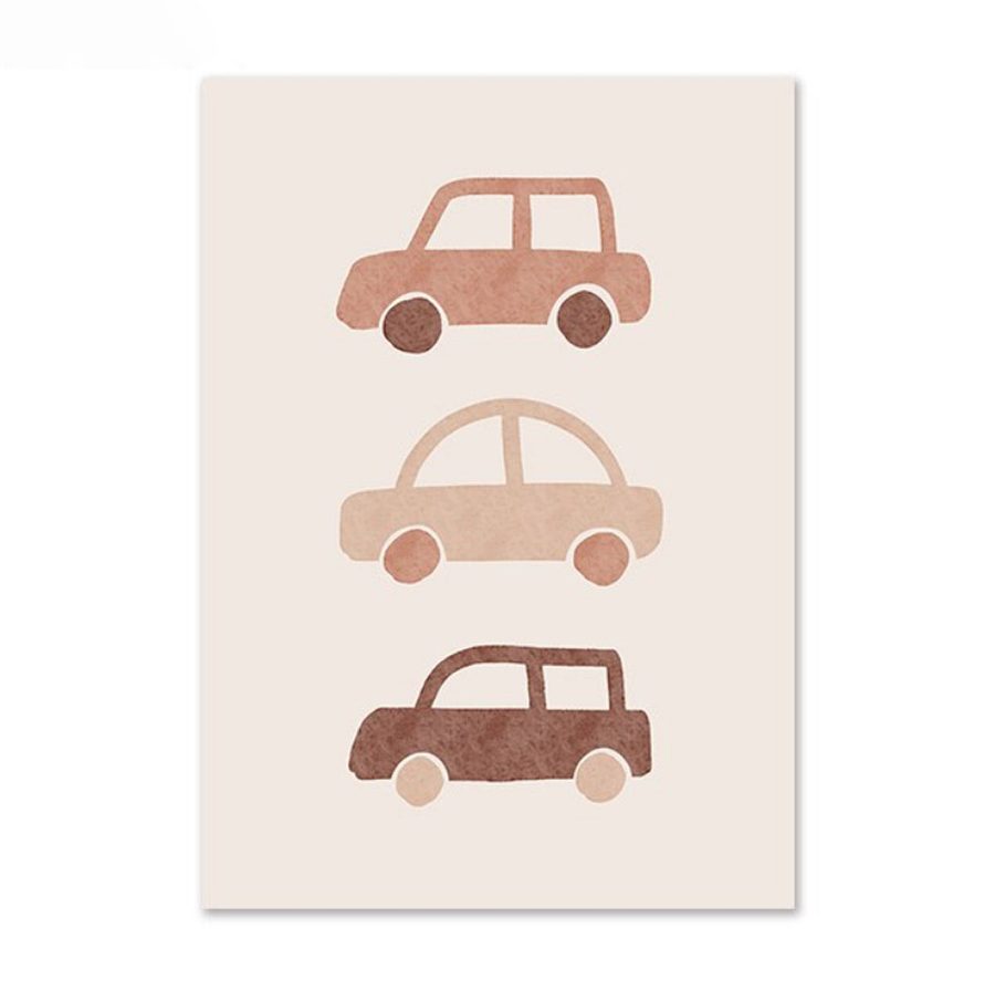 TPFLiving Poster Leinwand / Love you forever - Einhorn, Buchstaben, Autos für Kinderzimmer - / Verschiedene Größen - OHNE Rahmen - Modell I - 10x15cm von TPFLiving
