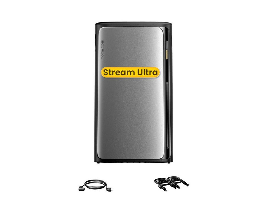 Ecoflow Balkonkraftwerk EcoFlow Stream Ultra All-in-One Speicher, 1,92 kWh Akku, (Smart Meter (optional), 2000 W Solareingang (4 MPPTs) mit integriertem Mikro-Wechselrichter von EcoFlow