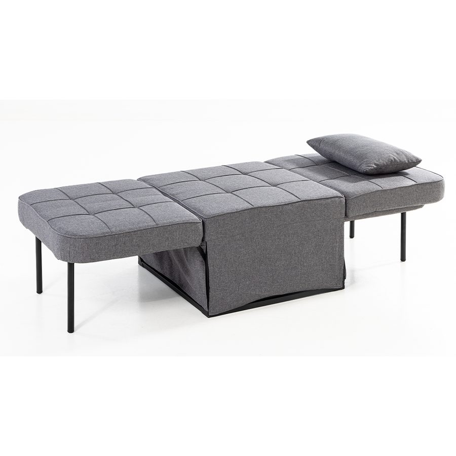 Prestige Home Living Outdoor 2 in 1 Schlafsofa, ca. 67 x 76 x 41 cm - Dunkelgrau