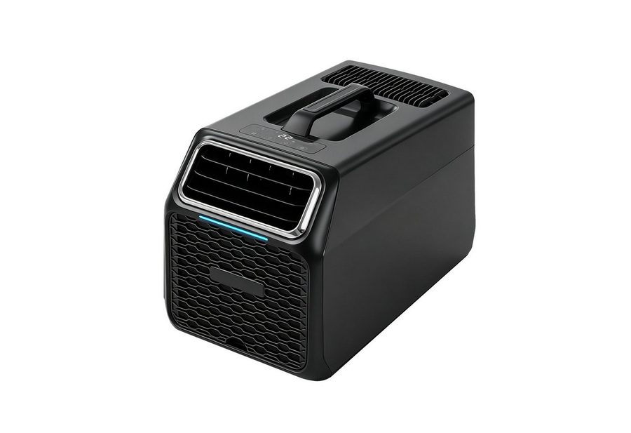 Rolipo Klimagerät Tragbare Camping-Klimaanlage Luftkühler 4-in-1 Klimagerät Wohnmobil, 3500BTU 460W Kühlung/Entfeuchtung/Ventilation/Schlafmodus