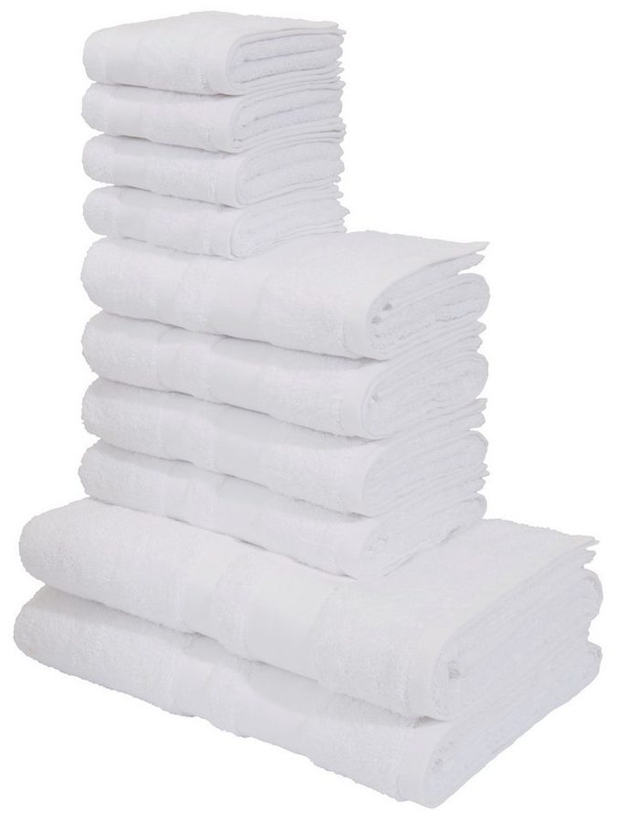 OTTO home Handtuch Set Vanessa, 10-tlg Handtuch-Set, weich, in Standard- und Premium-Qualität, Walkfrottee (Set, 10-St), 100% Baumwolle, Duschtücher, Handtücher, Gästetücher, mit Bordüre von OTTO home