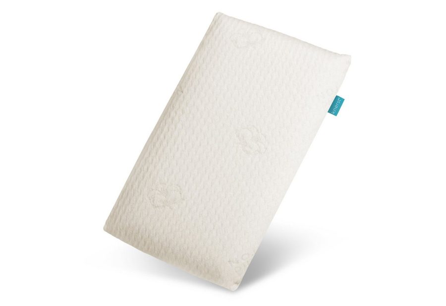KNERST Kopfkissen für Kinder Bio-Baumwolle & recyceltem Polyester für weniger Schwitzen, Füllung: Bezug aus 30% Baumwolle und 70% Polyester, Bezug: Bio-Baumwolle, Seitenschläfer, Bauchschläfer, Rückenschläfer, CosyPUR, Nackenstützkissen, 40x60 cm, für jede Schlafposition von KNERST