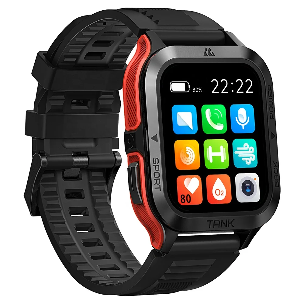 Kospet Tank M2 Outdoor-Smartwatch, 1,85-Zoll-Display, robust von Kospet