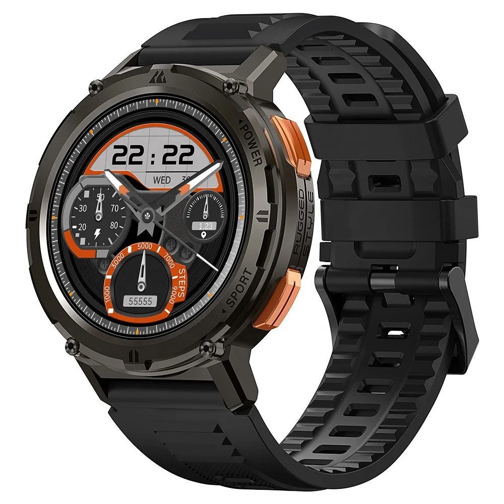 Kospet Tank T2 Smartwatch, 1,43-Zoll-AMOLED, Bluetooth-Telefonie, 5 ATM von Kospet