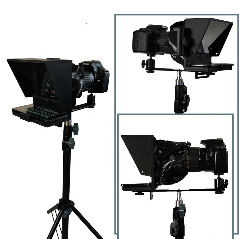 Mini-Teleprompter für Smartphones, mit Fernbedienung