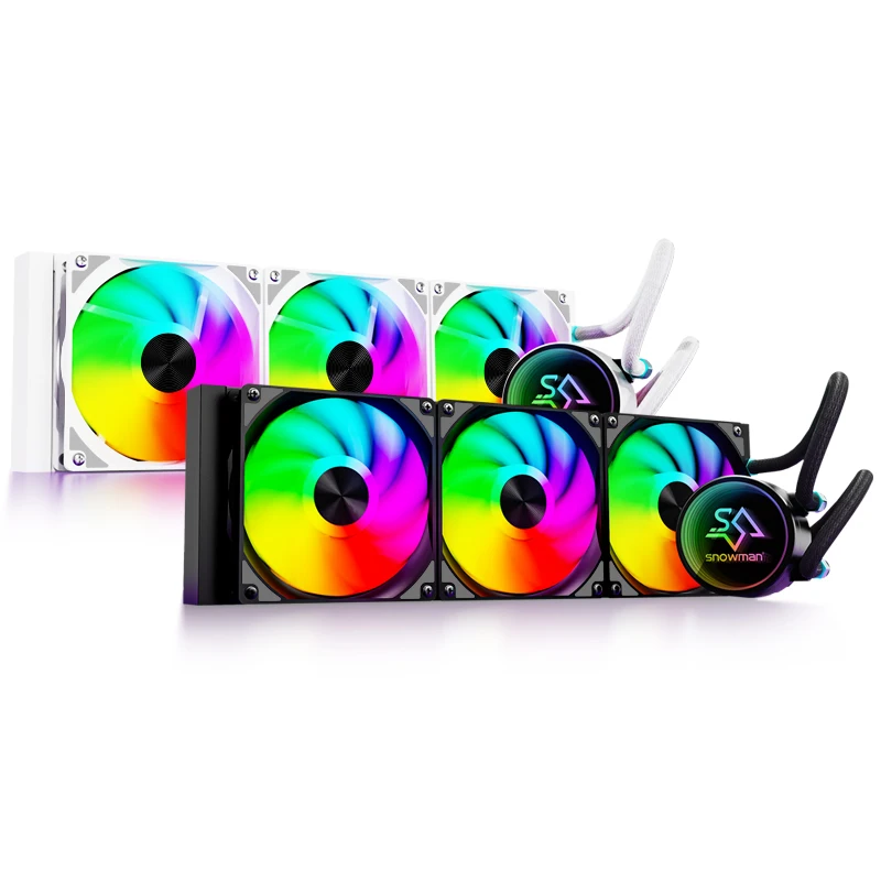 Snowman 360-mm-Wasserkühlung, ARGB, Infinity-Mirror-Pumpe von Snowman