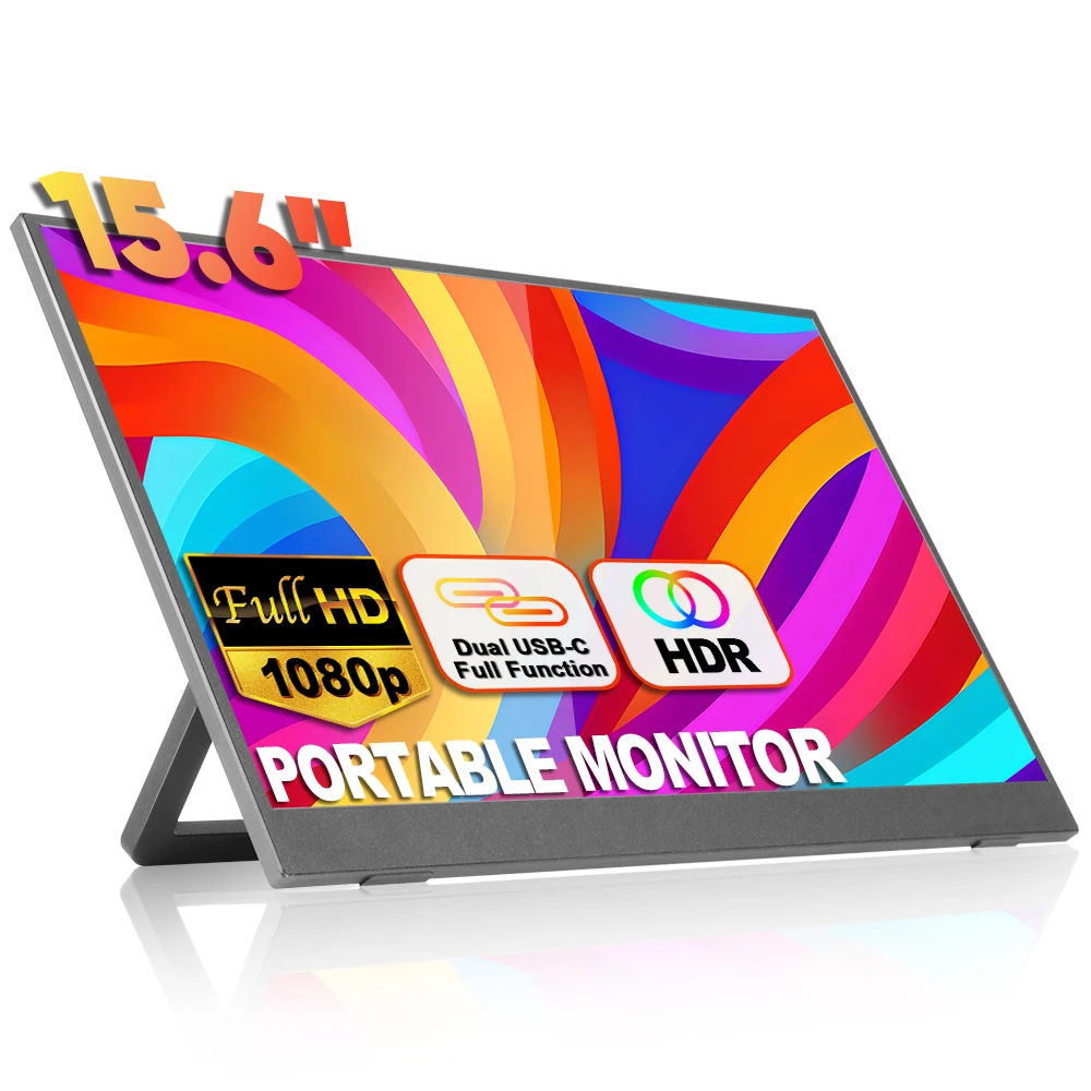 Sibolan tragbarer 15,6-Zoll-Monitor, Full HD, IPS von Sibolan