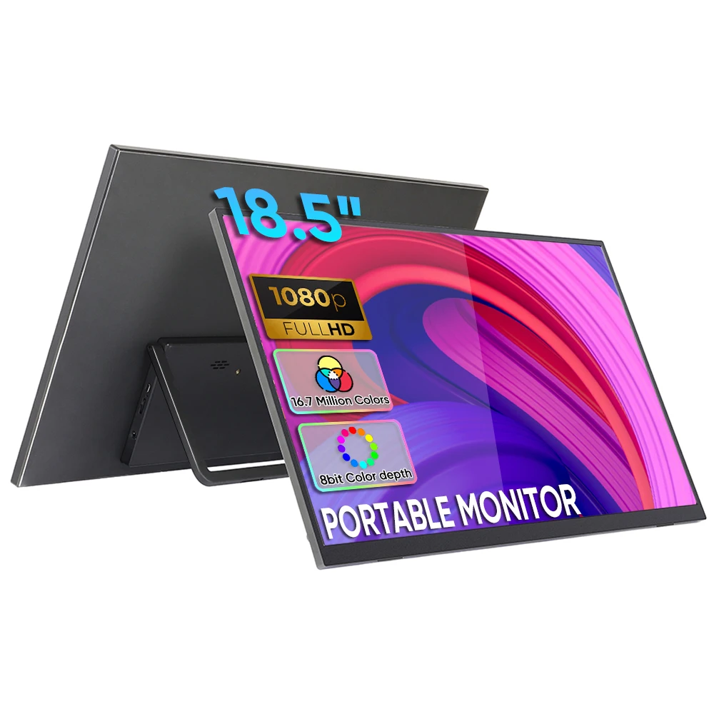 Sibolan 18,5-Zoll-Monitor, 1080p, IPS, rahmenlos, HDR von Sibolan