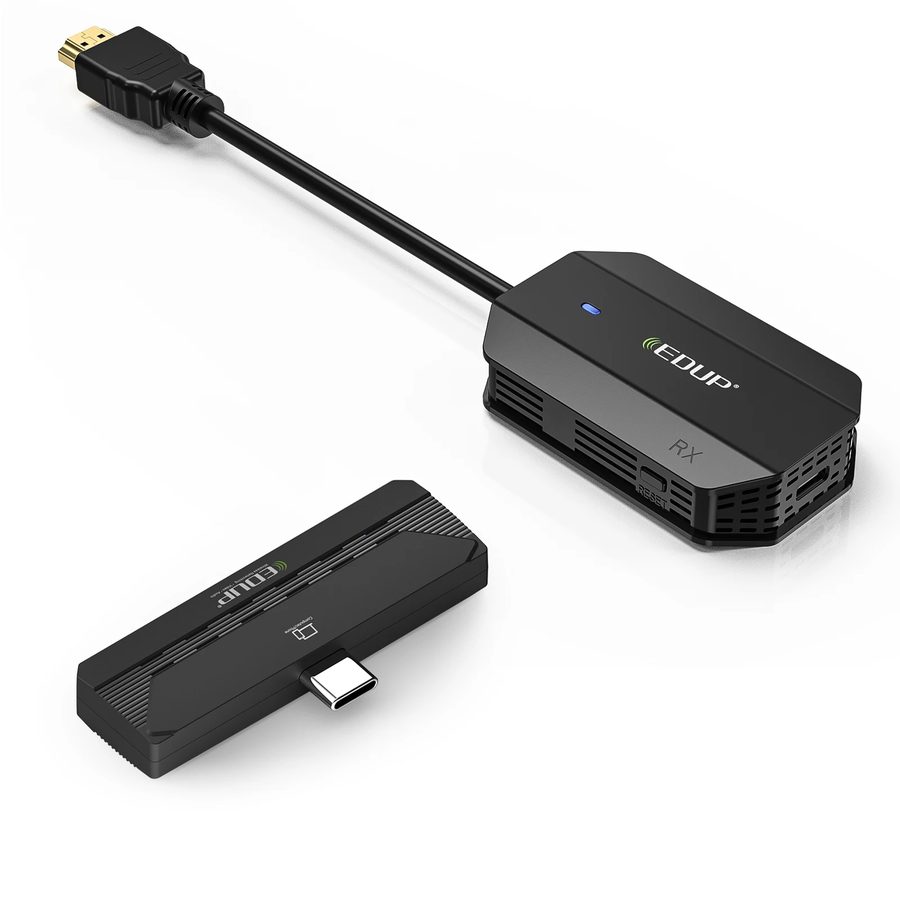 EDUP kabelloser HDMI-Übertrager (Sender + Empfänger), 1080p, USB-C von EDUP