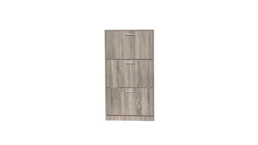 Hardin 1fachgut LuxeFit Schuhschrank mit 3 Türen, ca. 60 x 30 x 114,5 cm – Holzoptik