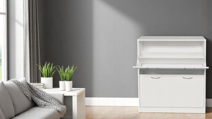 Hardin 1fachgut StyleStep Schuhschrank, ca. 75 x 87 x 24 cm – Weiß