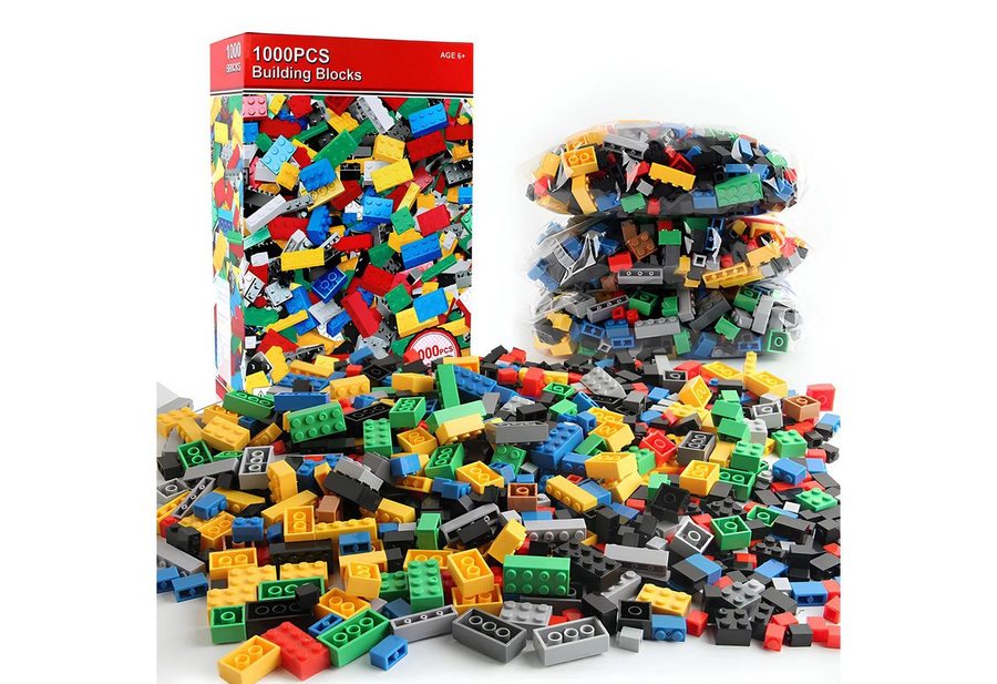 Athlix 1.000 Stück Bausteine Set Klemmbausteine kompatibel mit Lego Spielbausteine, DIY Kreative Bausteine, ABS, EN71 Zertifiziert