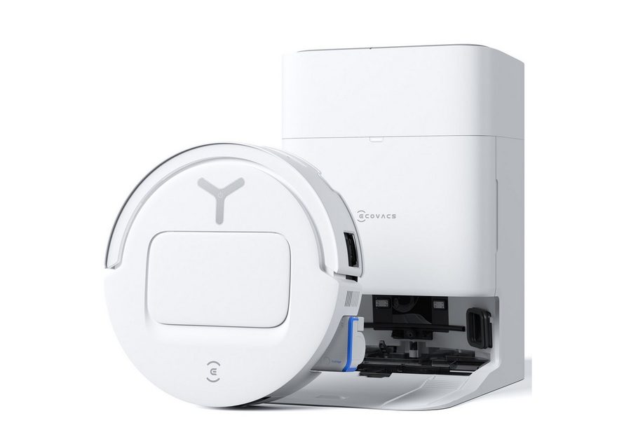 ECOVACS Saugroboter DEEBOT T80 OMNI WHITE, 80 W, Mit Staubbeutel, mit Saug- und Wischfunktion sowie 18.000 Pa Saugkraft