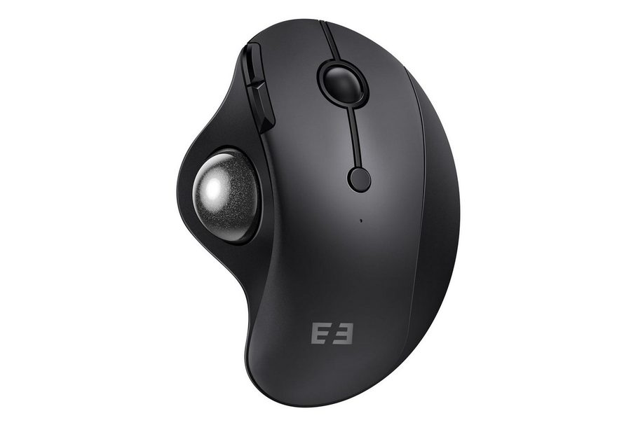 Seenda MOU-301 Ergonomische Trackball-Maus Bluetooth 2,4 GHz, 3 Geräte Maus (Bluetooth, Funk, Ergonomisch, Wiederaufladbar, Multi-Geräte Bluetooth) von Seenda