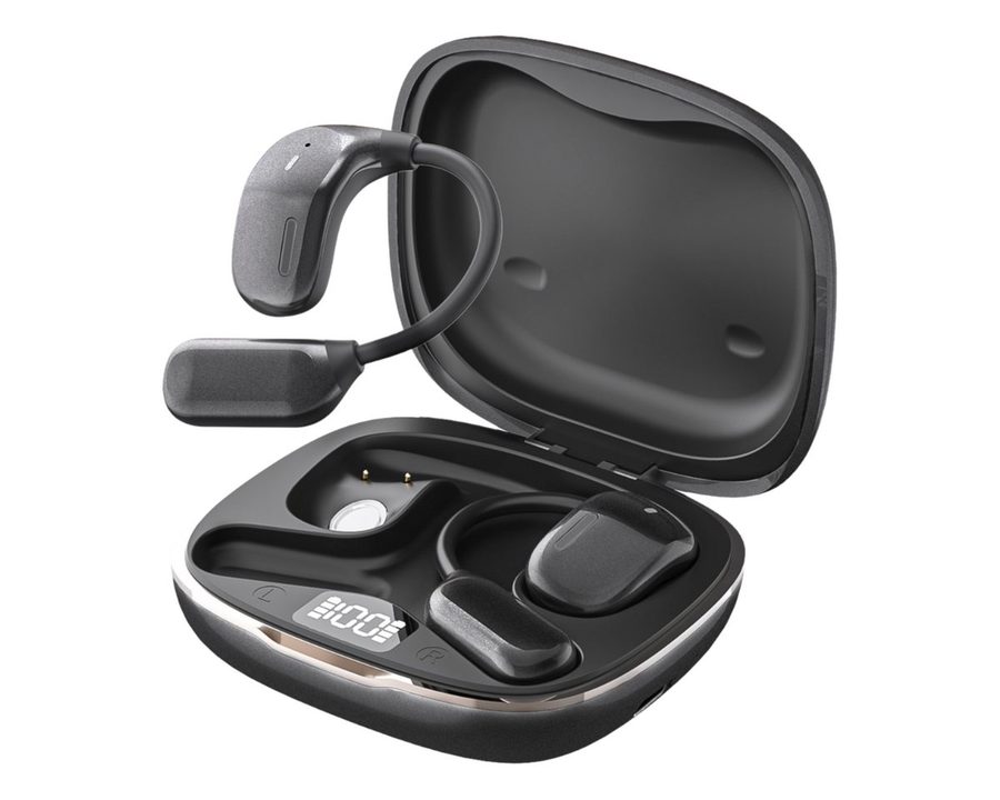 ibettertec Open Ear Kopfhörer, In Ear Kopfhörer, Kopfhörer Bluetooth 5.4 Open-Ear-Kopfhörer (Reduzierung des Anrufrauschens und Intelligente Bassoptimierung, Open Noise Cancelling Kopfhörer, IPX4 Wasserdichte Kabellose Sport Bluetooth Kopfhörer mit Ohrhaken)