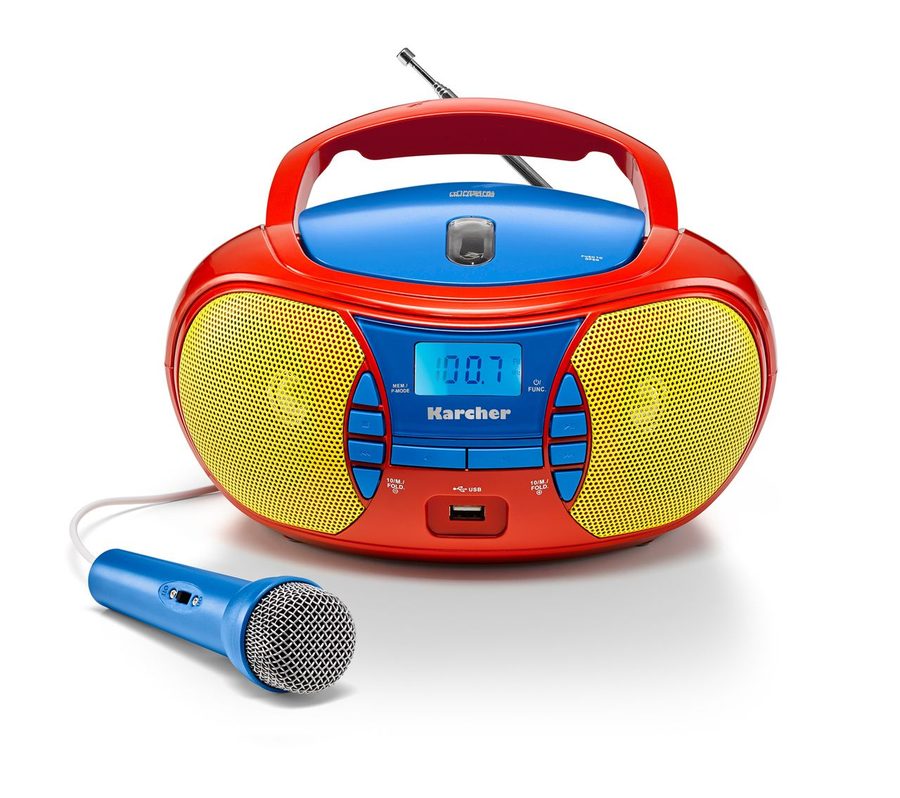 Kärcher RR 5026 tragbares CD Radio - bunte Kinder-Boombox