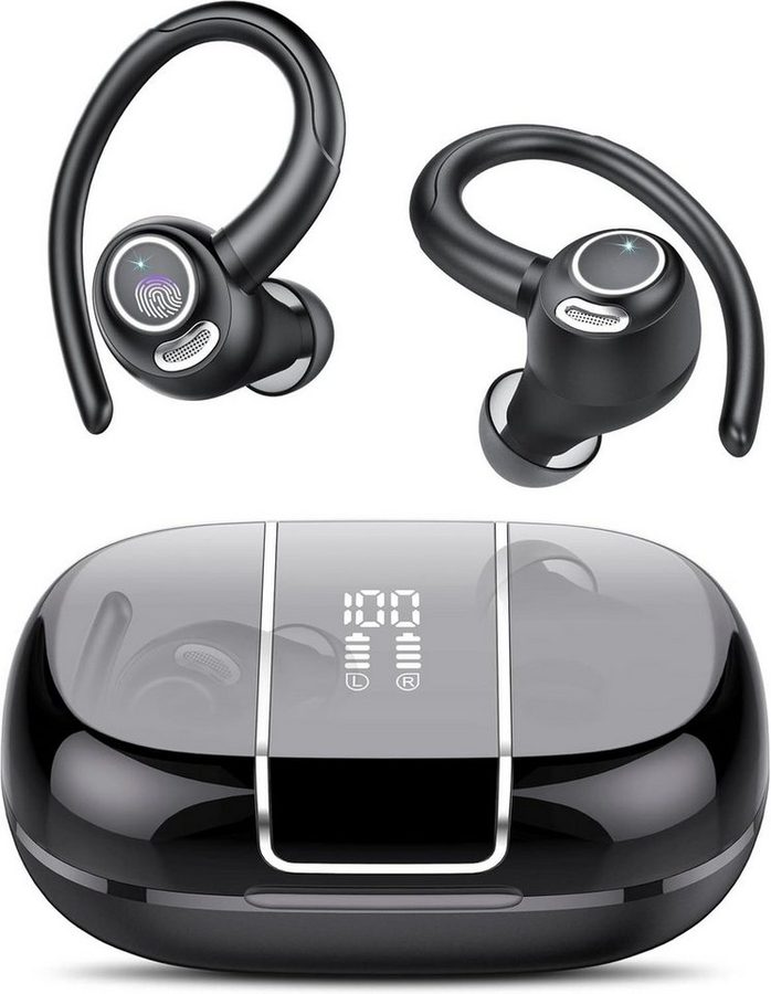 ibettertec 2026 Neue Bluetooth Kopfhörer Sport, in Ear Kopfhörer Kabellos In-Ear-Kopfhörer (Bluetooth 6.0 mit In-Ear-KopfhörerHD Mic, Herausragender Sound, 60 Std Spielzeit, Comfort Fit, Dual LED-Anzeige, IPX7 Wasserdicht Ohrhörer mit Ohrhaken,Kopfhörer, TWS In-Ear-Kopfhörer,In Ear Ohrhörer,Open Ear Kopfhörer)